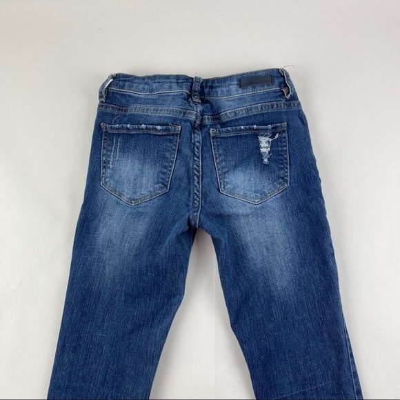 Denim Couture Red Jeans Womens 0 Blue Denim Distressed - Picture 10 of 11